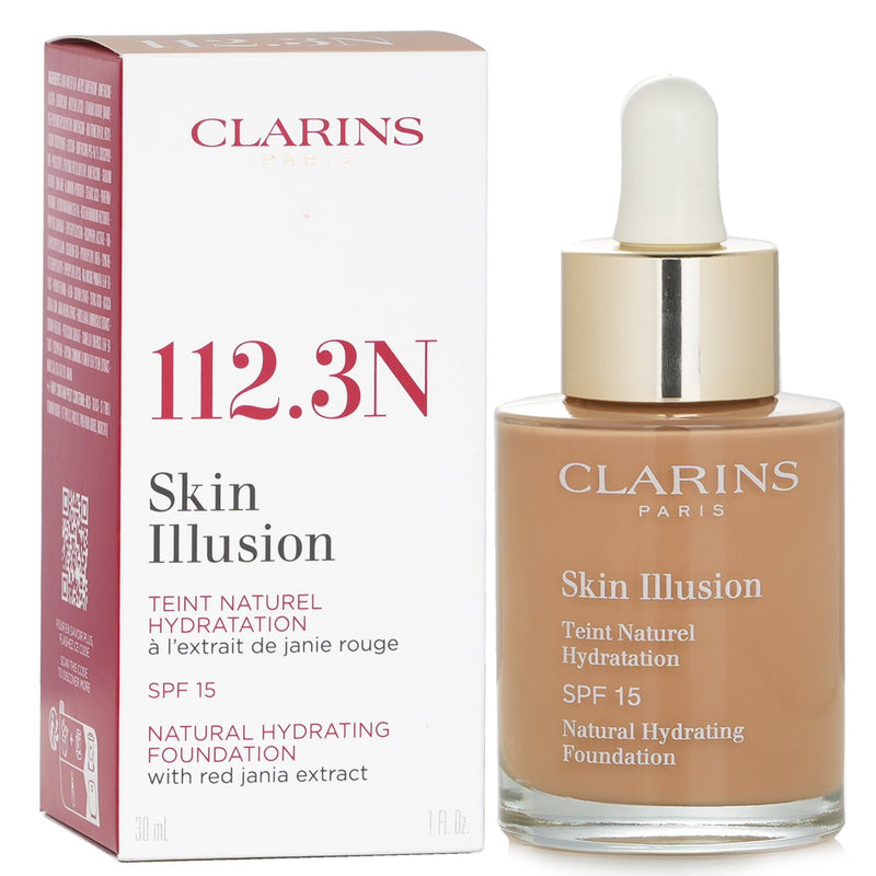 クラランス  スキン イルージョン ナチュラル ハイドレーティング ファンデーション SPF 15 #112.3N   30ml/1oz