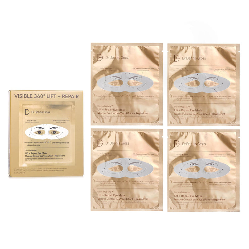 ドクターデニスグロス  DermInfusions Lift + Repair Eye Mask   4pcs