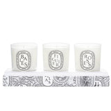 ディプティック  Scented Mini Candle Discovery Set: Baies, Figuier, Roses   70g x3pcs