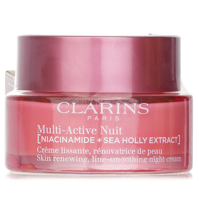 クラランス  Multi-Active Nuit (Niacinamide + Sea Holly Extract) Skin Renewing Line-Smoothing Night Cream Dry Skin   50ml/1.7oz