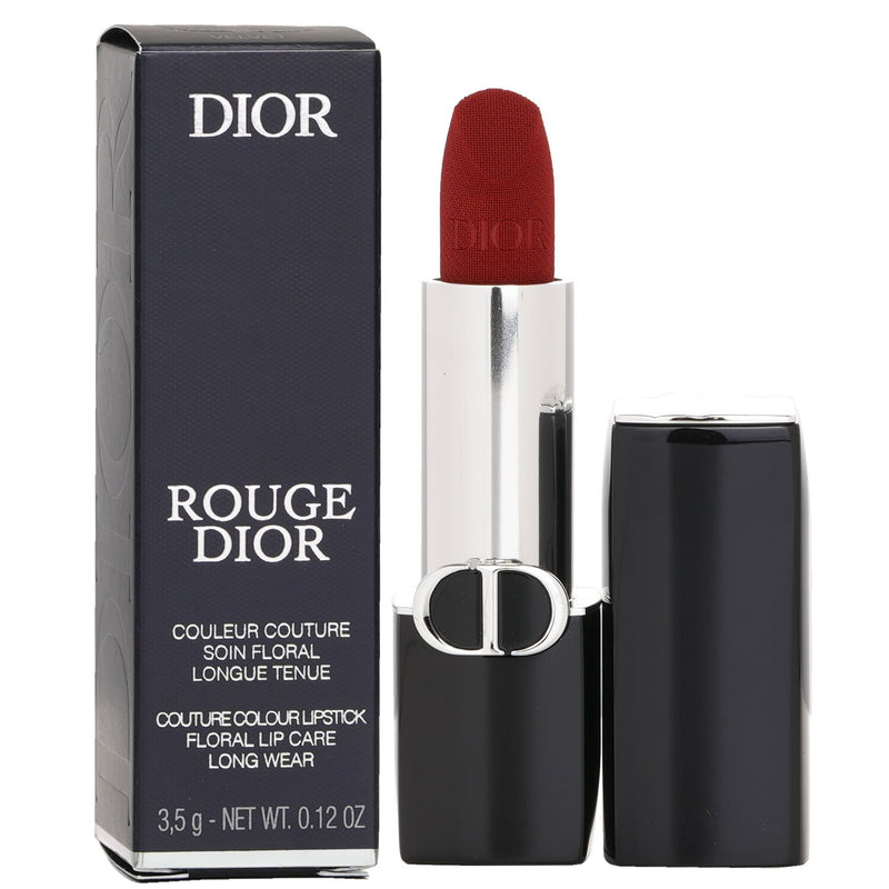 ディオール  Rouge Dior Couture Colour Velvet & Satin Finishes Lipstick - # 777 Fahrenheit Velvet Finish   3.5g/0.12oz