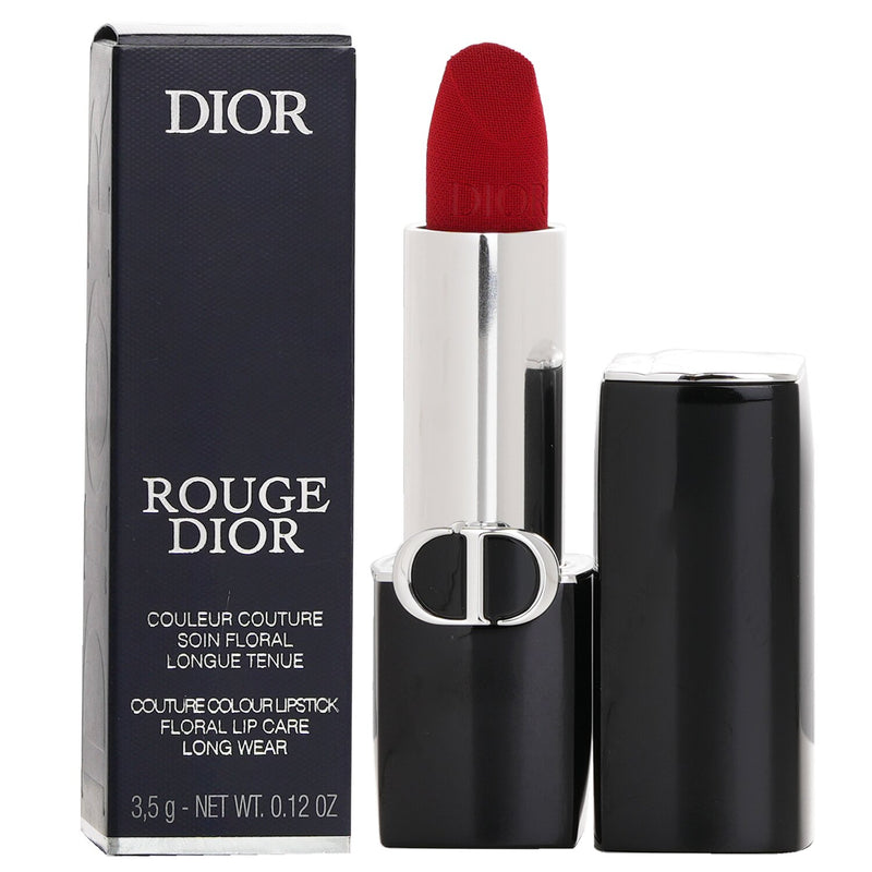 ディオール  Rouge Dior Couture Colour Velvet & Satin Finishes Lipstick - # 999 Velvet Finish   3.5g/0.12oz