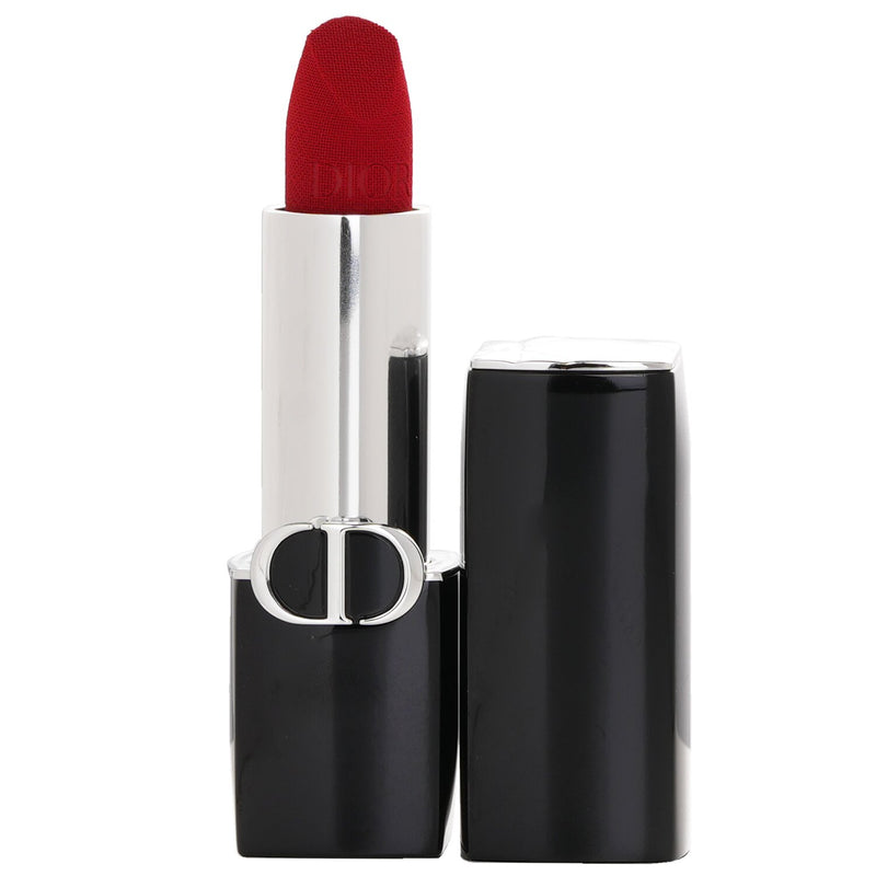 ディオール  Rouge Dior Couture Colour Velvet & Satin Finishes Lipstick - # 999 Velvet Finish   3.5g/0.12oz