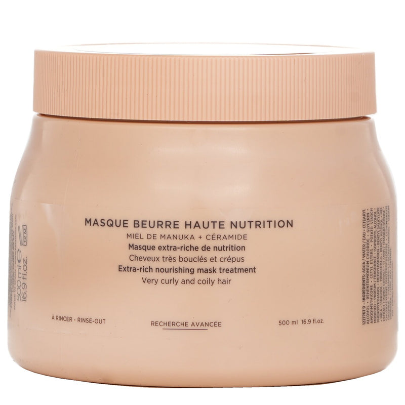 ケラスターゼ  Curl Manifesto Masque Beuue Haute Nutrition Hair Mask (For Very Curly And Coily Hair)   500ml/16.9oz