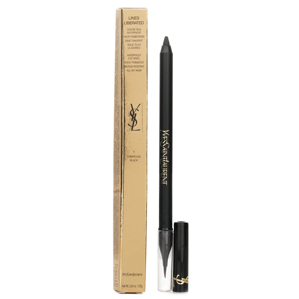 イヴサンローラン  Lines Liberated Waterproof Eye Pencil - # 01 Unbridled Black   1.2g