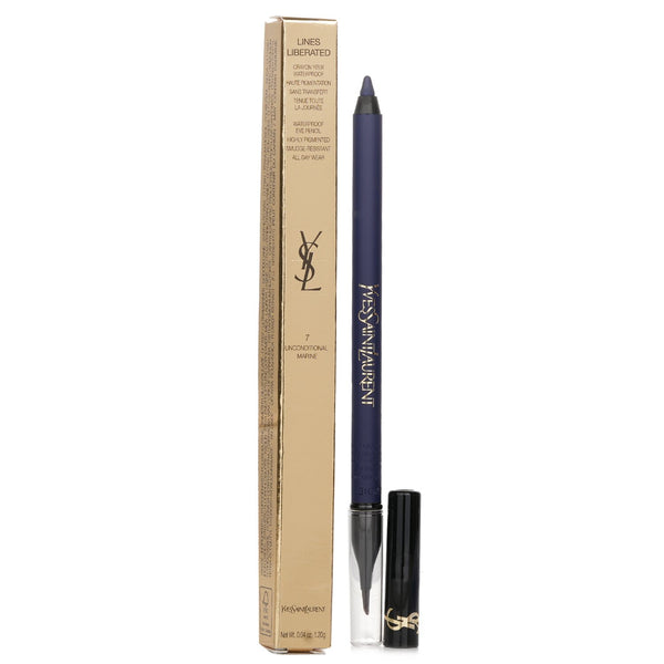 イヴサンローラン  Lines Liberated Waterproof Eye Pencil - # 07 Unconditional Marine   1.2g