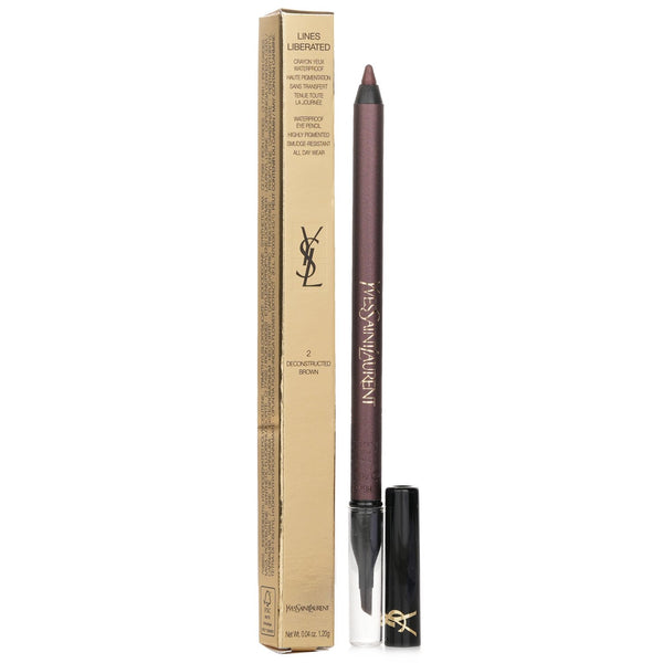 イヴサンローラン  Lines Liberated Waterproof Eye Pencil - # 02 Deconstructed Brown   1.2g