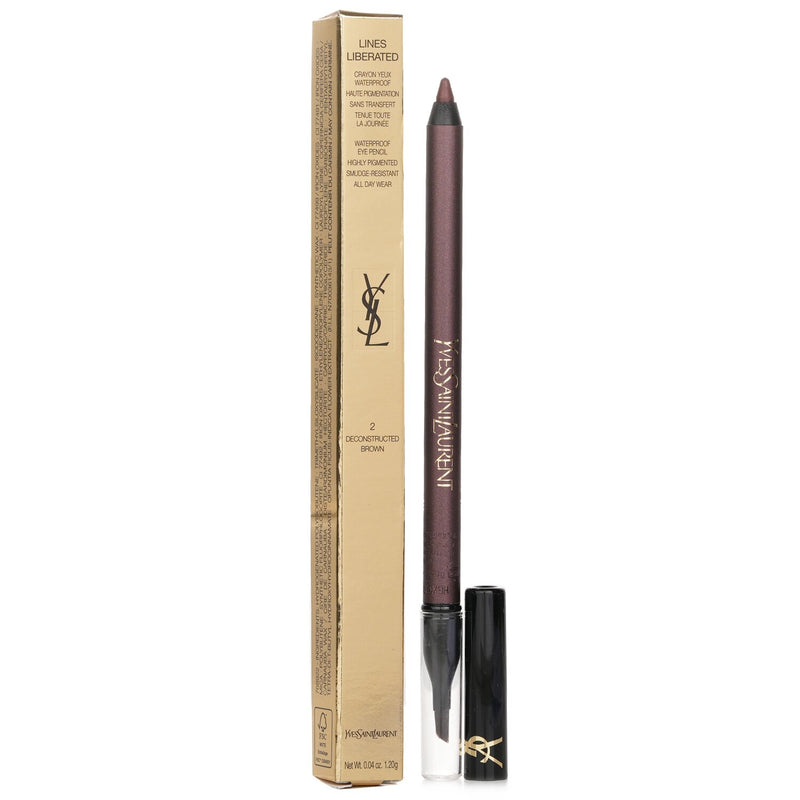 イヴサンローラン  Lines Liberated Waterproof Eye Pencil - # 02 Deconstructed Brown   1.2g