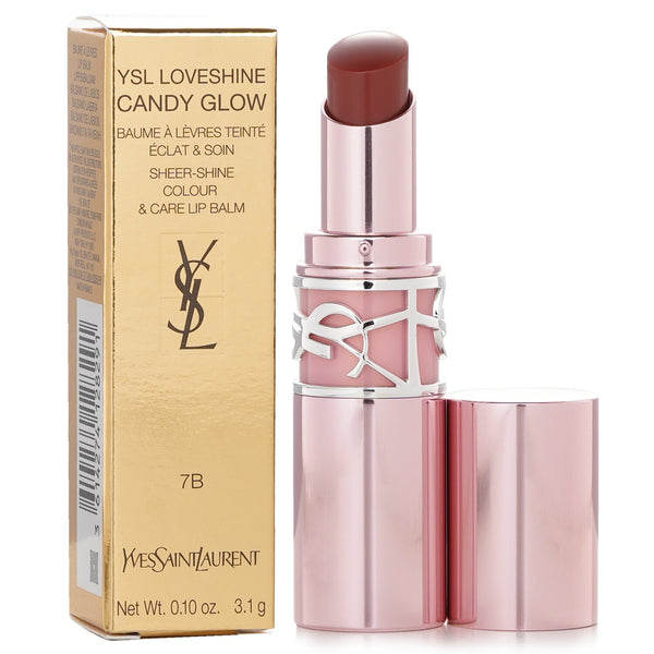 イヴサンローラン  YSL LoveShine Candy Glow Lip blam - # 7B Nude Pleasure   3.1g/0.1oz