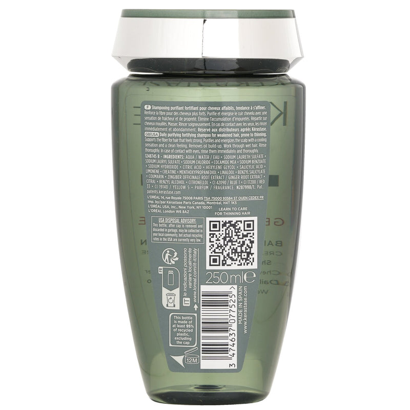 ケラスターゼ  Genesis Homme Daily Purifying Fortifying Shampoo   250ml/8.5oz