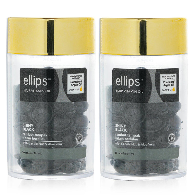 エリップス  Hair Vitamin Oil - Shiny Black Duo   2x50capsules
