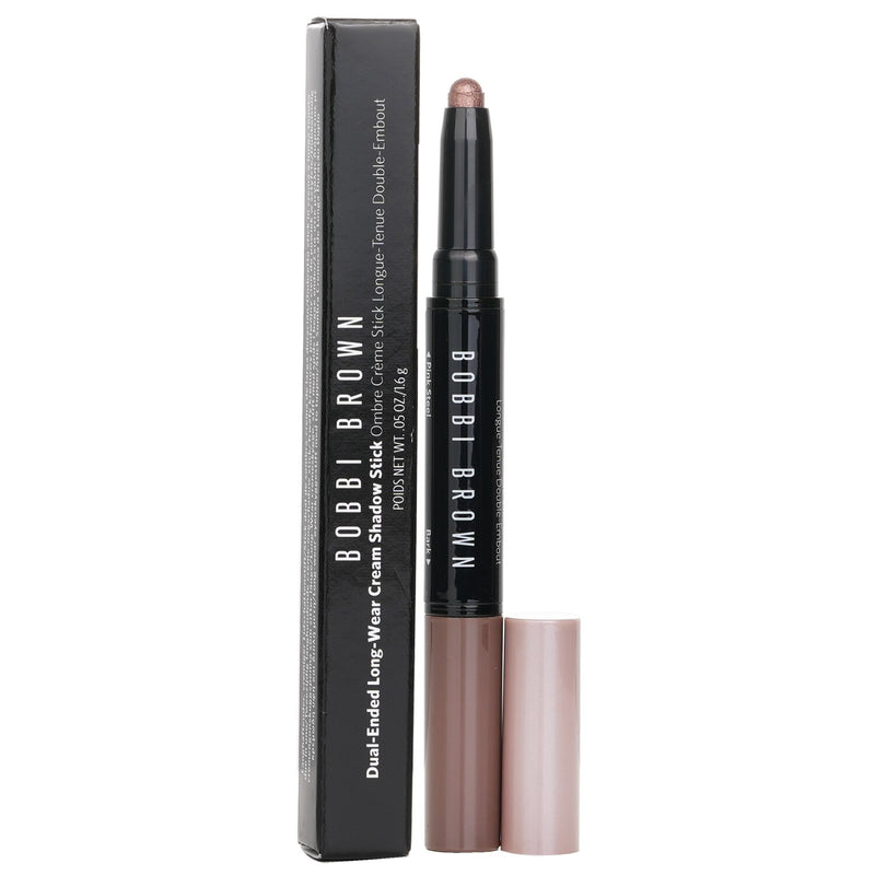 ボビイ ブラウン  Dual Ended Long Wear Cream Eyeshadow Stick - # Pink Steel Shimmer/Bark Matte   1.6g/0.05oz