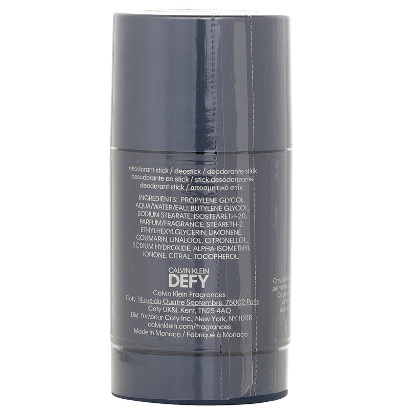 カルバンクライン  Defy For Men Alcohol-Free Deodorant Stick   75ml/2.4oz