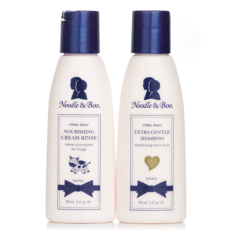ヌードル&ブー  Sweetly Clean Kit: Extra Gentle Shampoo 59ml + Noursihing Cream Rinse 59ml   2pcs