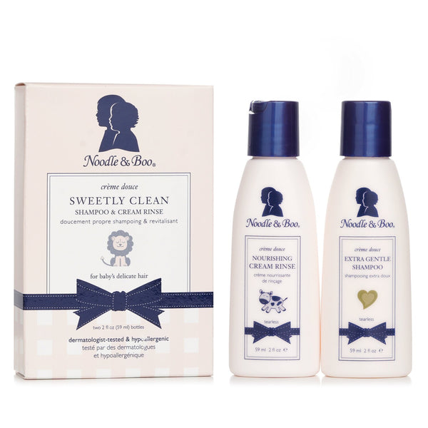 ヌードル&ブー  Sweetly Clean Kit: Extra Gentle Shampoo 59ml + Noursihing Cream Rinse 59ml   2pcs