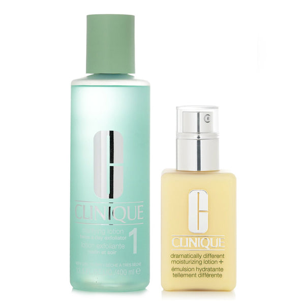クリニーク  Dramatically Different Set 1: Moisturizing Lotion+ & Clarifying Lotion 1 - For Very Dry to Dry Combination Skin   2pcs