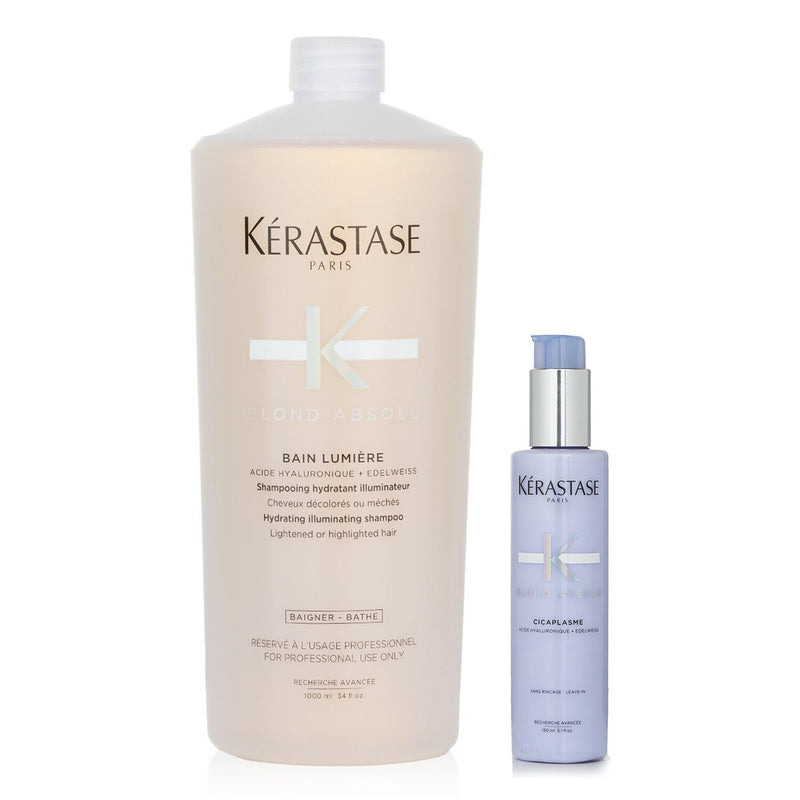 ケラスターゼ  Blond Absolu Set 1: Shampoo & Fortifying Heat-Protecting Serum (Lightened or Highlighted Hair)   2pcs