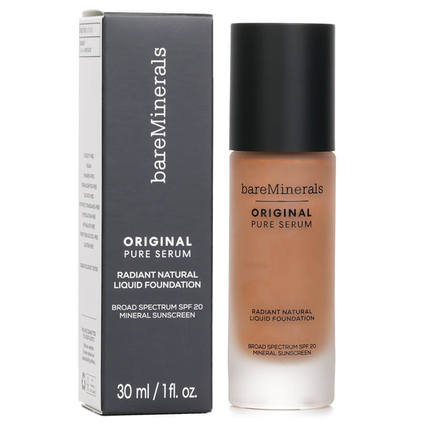 ベアミネラル  Original Pure Serum Radiant Natural Liquid Foundation Mineral SPF 20 - #Medium Deep Neutral 4.5   30ml/1oz
