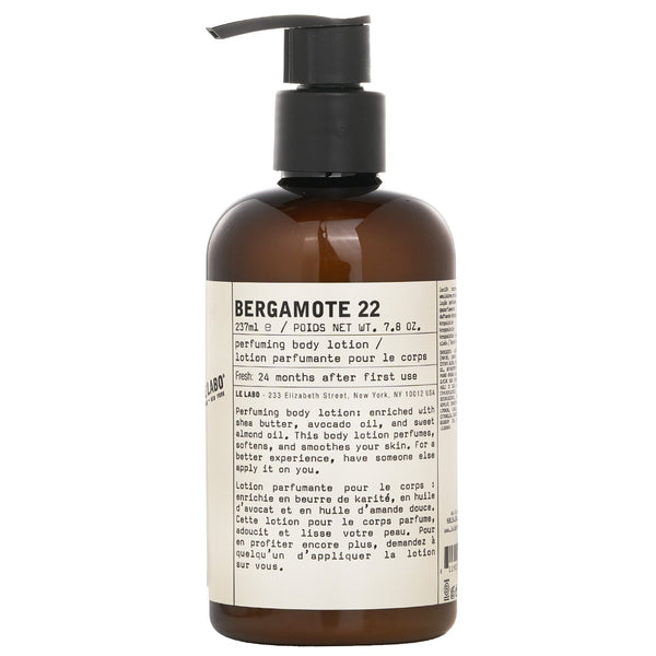 ル ラボ  Bergamote 22 Body Lotion   237ml