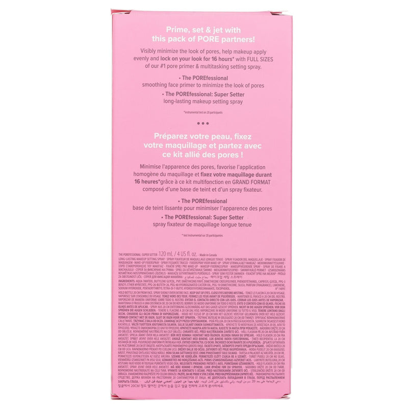 ベネフィット  Prime & Set Pore Pack: The Porefessional Smoothing Face Primer + Super Setter Long Lasting Makeup Setting Spray   2pcs