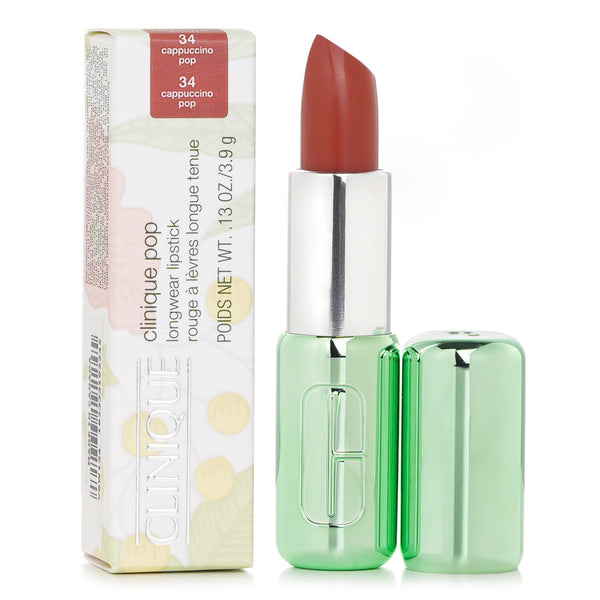クリニーク  Pop Longwear Lipstick Satin - # 34 Cappuccino Pop   3.9g/0.13oz