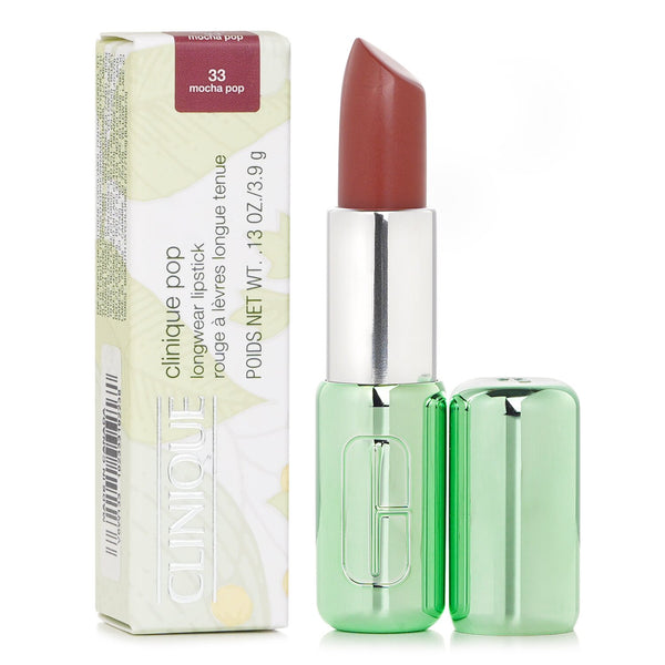 クリニーク  Pop Longwear Lipstick Satin - # 33 Mocha Pop   3.9g/0.13oz