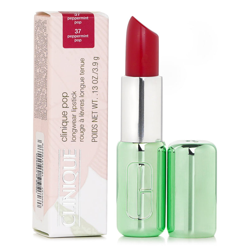 クリニーク  Pop Longwear Lipstick Satin - # 37 Peppermint Pop   3.9g/0.13oz
