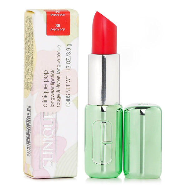 クリニーク  Pop Longwear Lipstick Satin - # 36 Poppy Pop   3.9g/0.13oz