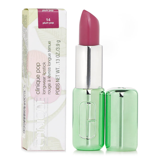クリニーク  Pop Longwear Lipstick Shine - # 14 Plum Pop   3.9g/0.13oz