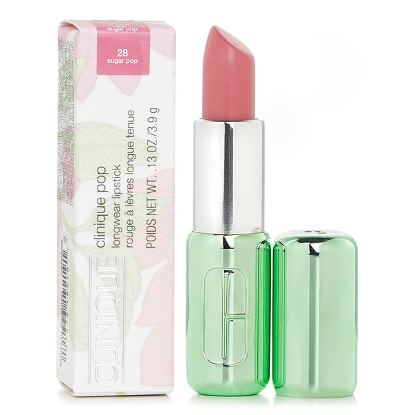 クリニーク  Pop Longwear Lipstick Shine - # 28 Sugar Pop   3.9g/0.13oz