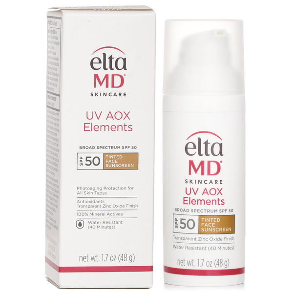 エルタMD  UV AOX Elements Tinted Mineral Face Sunscreen SPF 50   48g/1.7oz