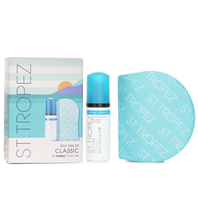サントロペ  Self Tan Classic Mini Kit: Bronzing Mousse 50ml + Application Mitt   2pcs
