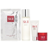 SK-II  Best Seller Trial Kit: Facial Treatment Ess. 75ml+Facial Treatment Cleanser 20g+SKINPOWER Advanced Cream 15g+ F.T Mask 1pcs   4pcs