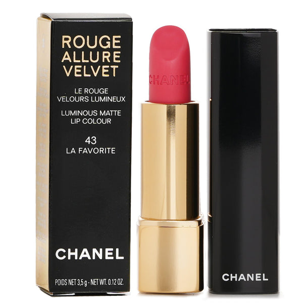 シャネル  Rouge Allure Velvet Luminous Matte Lip Colour - # 43 La Favorite   3.5g/0.12oz