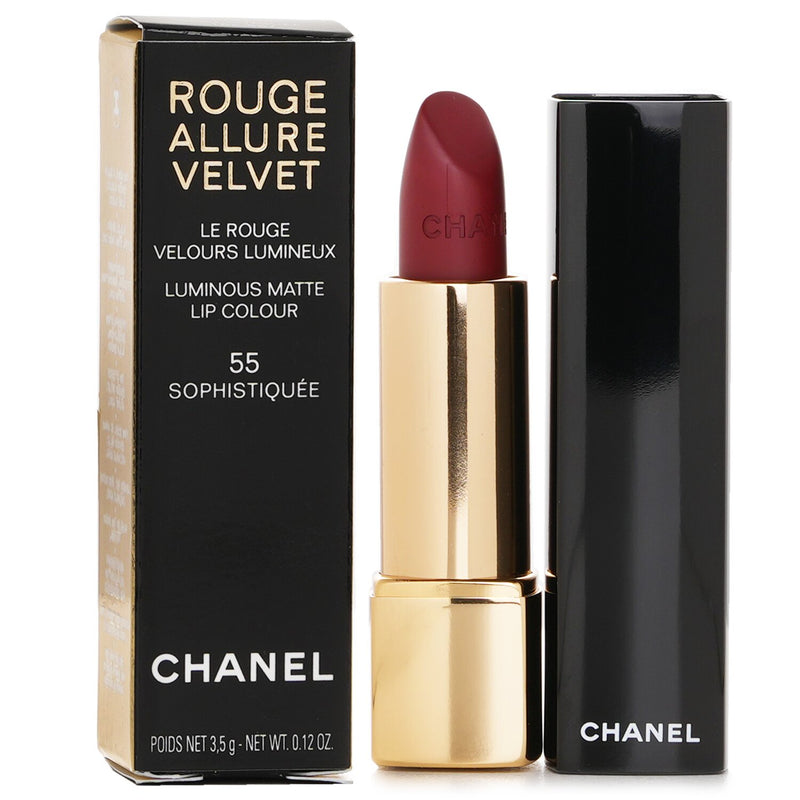 シャネル  Rouge Allure Velvet Luminous Matte Lip Colour - # 55 Sophistiquee   3.5g/0.12oz