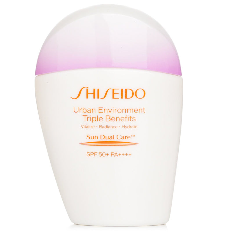 資生堂  Urban Environment Triple Beauty Suncare Emulsion SPF 50+   30ml