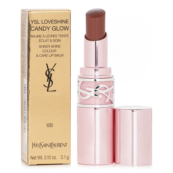 イヴサンローラン  YSL LoveShine Candy Glow Lip Balm - # 6B Brown Nude   3.1g/0.1oz