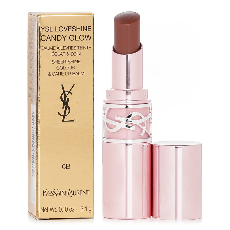 イヴサンローラン  YSL LoveShine Candy Glow Lip Balm - # 6B Brown Nude   3.1g/0.1oz