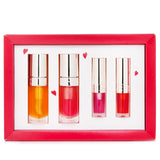 クラランス  Lip Comfort Oil Coffret: Lip Oil - #01 7ml+Lip Oil - #04 7ml+Lip Oil - #02 1.4ml+Lip Oil - #08 1.4ml   4pcs