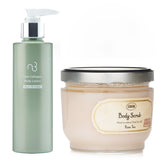 サボン  Sabon Body Scrub - Rose Tea  X Natural Beauty Yam Collagen Body Lotion   2pcs