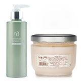 サボン  Sabon Body Scrub - Rose Tea  X Natural Beauty Yam Collagen Body Lotion   2pcs