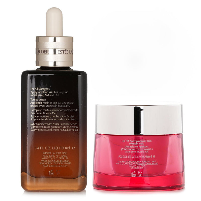 エスティ ローダー  Estee Lauder Nutritious Super-Pomegranate Radiant Energy Night Creme/Mask + ANR Synchronized Multi-Recover (Standard Edition)   2pcs