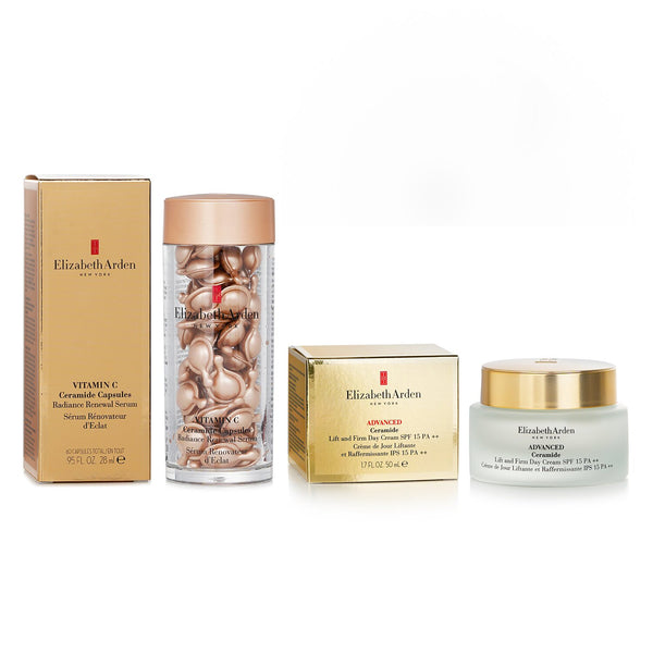 エリザベスアーデン  Elizabeth Arden Ceramide Vitamin C Capsules - Radiance Renewal Serum + Advanced Ceramide Lift and Firm Day Cream SPF 15   2pcs
