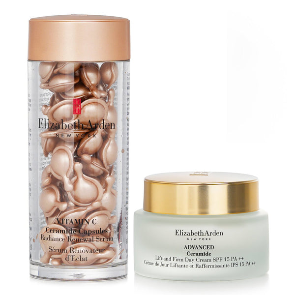 エリザベスアーデン  Elizabeth Arden Ceramide Vitamin C Capsules - Radiance Renewal Serum + Advanced Ceramide Lift and Firm Day Cream SPF 15   2pcs