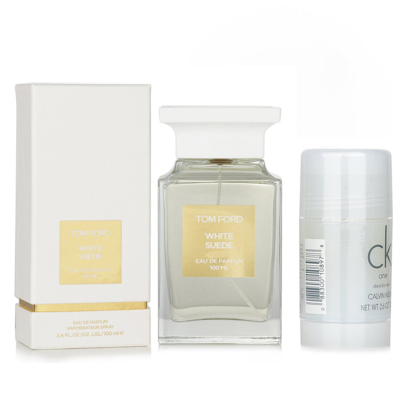 トム フォード  Tom Ford Private Blend White Suede Eau De Parfum Spray X Calvin Klein CK One Deodorant Stick   2pcs