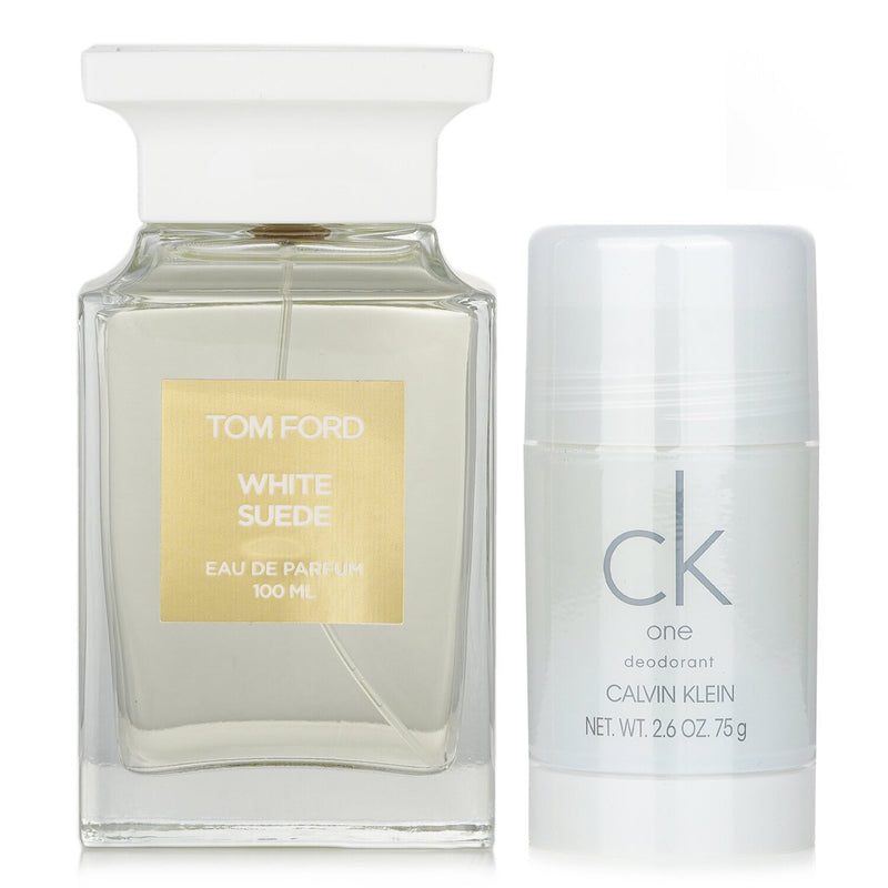 トム フォード  Tom Ford Private Blend White Suede Eau De Parfum Spray X Calvin Klein CK One Deodorant Stick   2pcs