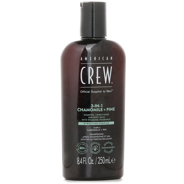 アメリカンクルー  3-in-1 Chamomile + Pine Shampoo,  Conditioner And Body Wash   250ml/8.4oz