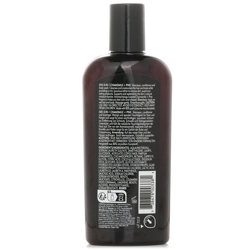 アメリカンクルー  3-in-1 Chamomile + Pine Shampoo,  Conditioner And Body Wash   250ml/8.4oz