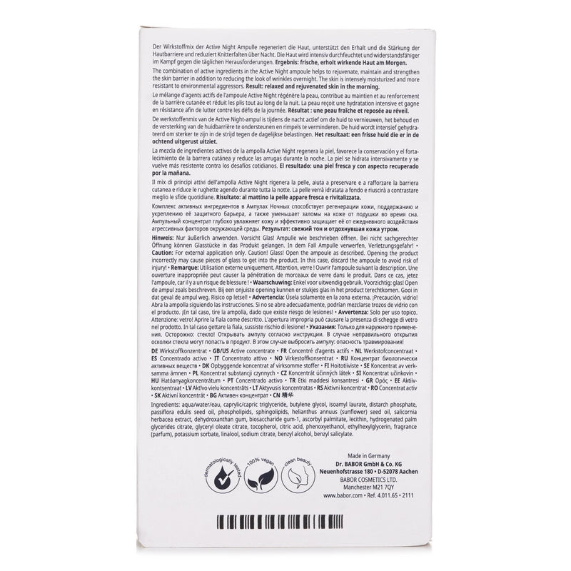 バボール  Ampoule Concentrates Active Night   7x 2ml