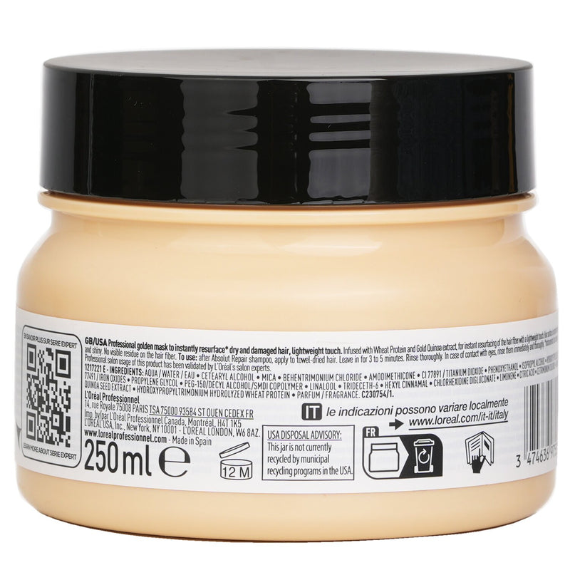 ロレアル  Serie Expert Absolut Repair Golden Protein + Gold Quinoa Professional Mask   250ml
